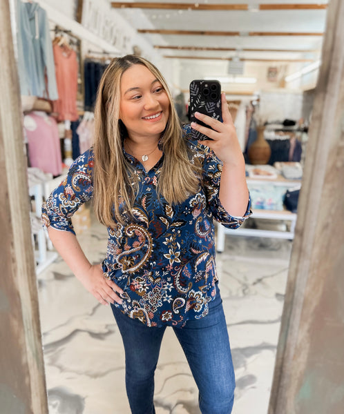 Gabby in Paisley Perfection