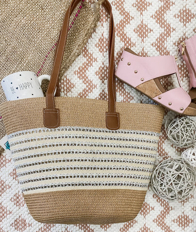 Dark Brown Sparkle Tote STEAL