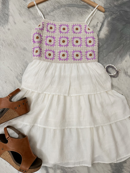 Time Tells All Crochet Dress