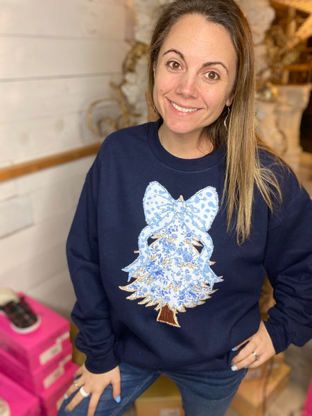 Bridgerton Blue Tree Sweatshirt
