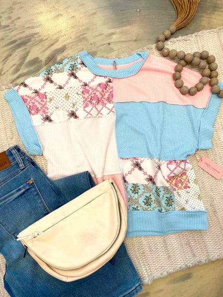 Floral Patchwork Tee