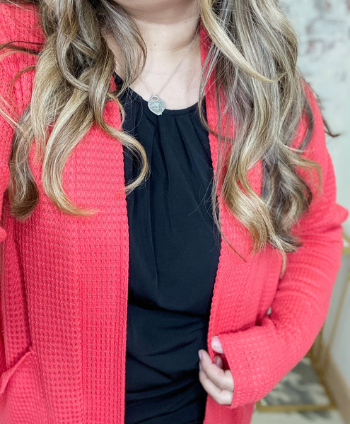 Lola Cardigan in Strawberry