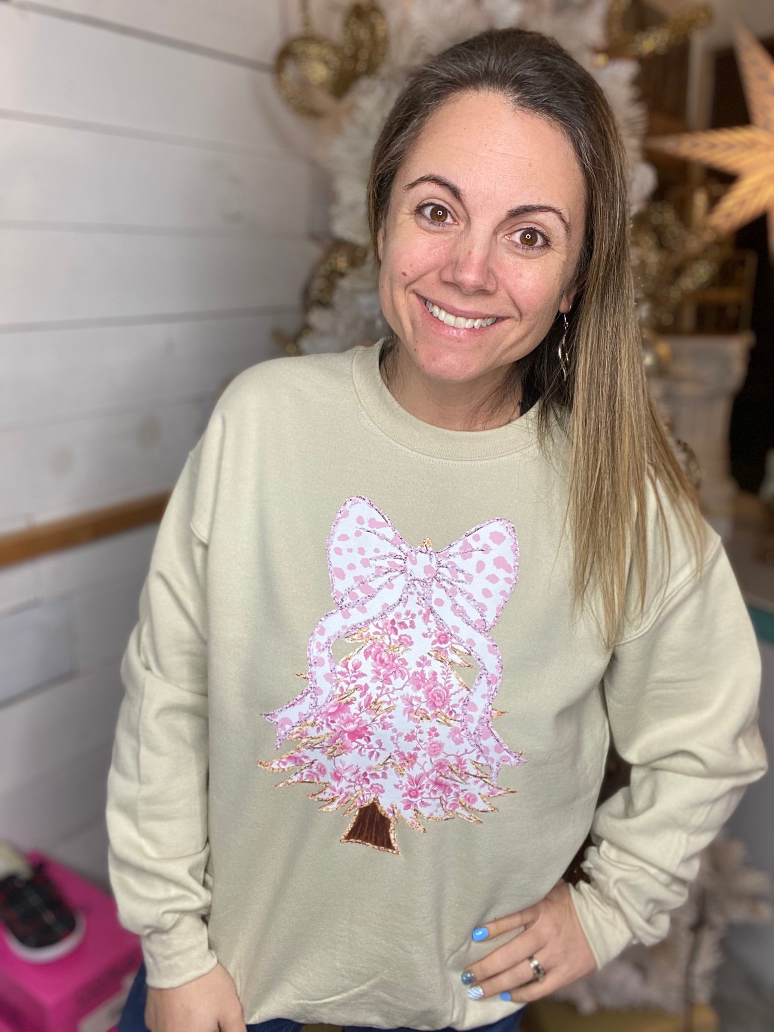 Bridgerton Pink Tree Sweatshirt