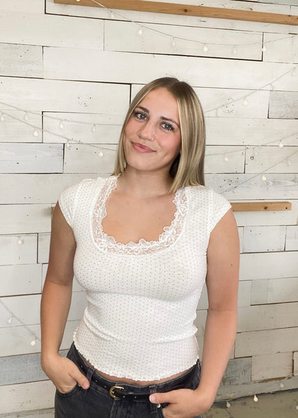 Polka Dot Lace Trim