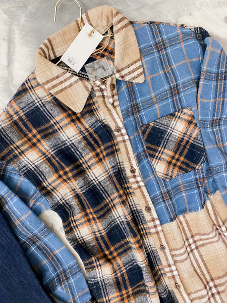 Mixed Midi Shacket
