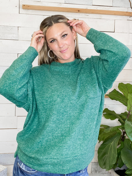 Brushed Melange Oversized Sweater Fall Colors