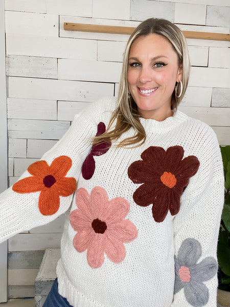 Fancy Floral Sweater