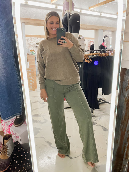 Acid Wash French Terry Sweatpants
