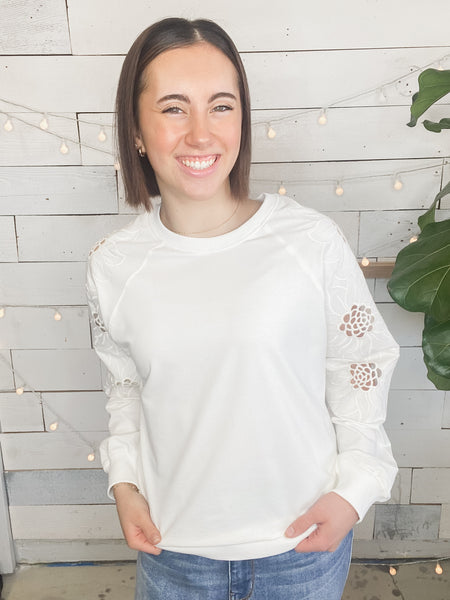 Love Story Pullover In Ivory
