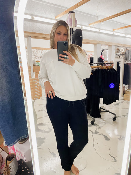Michelle Mae Corrine Joggers in Black