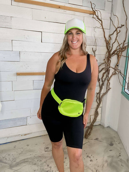 Biker Short Romper w. Removable Bra Cups