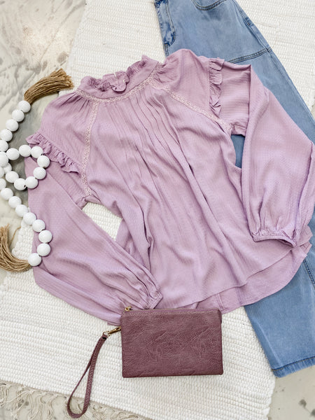 Crepe Pintuck Blouse