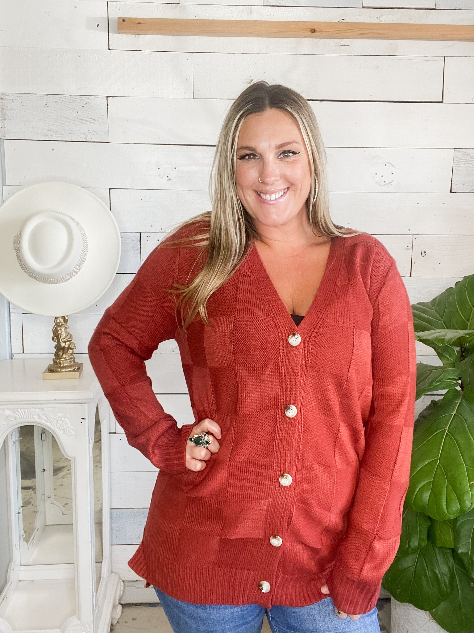 Chelsea Checkered Cardigan