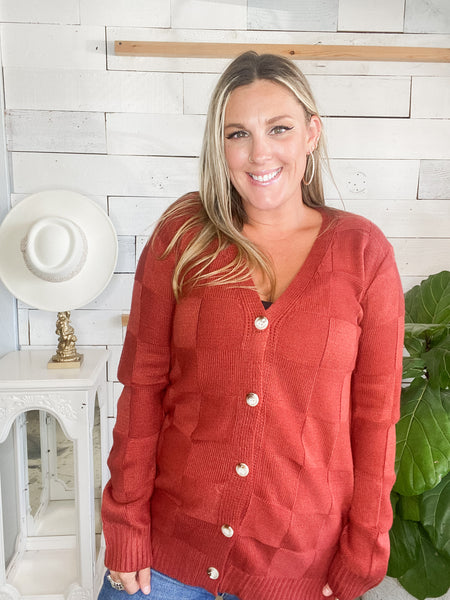 Chelsea Checkered Cardigan