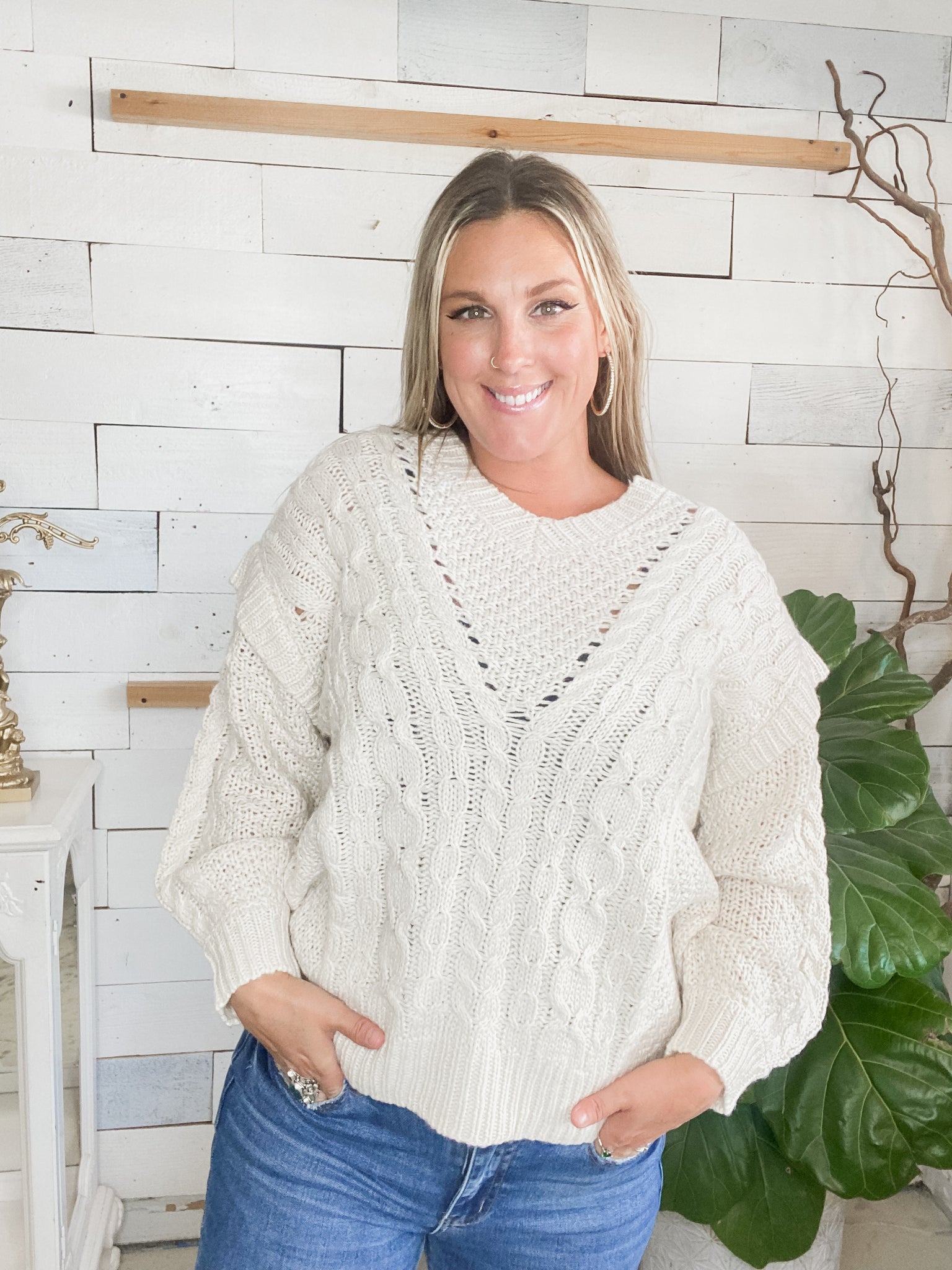 Cream Cozy Sweater