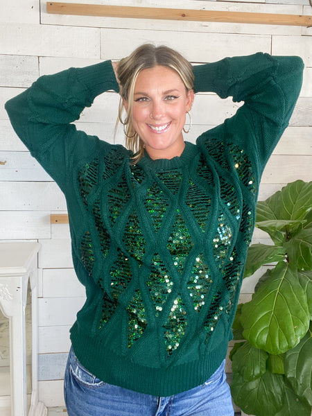 Galore Green Sweater