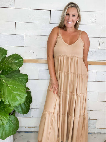 Embrace the Day Dress w/ Pockets Brush