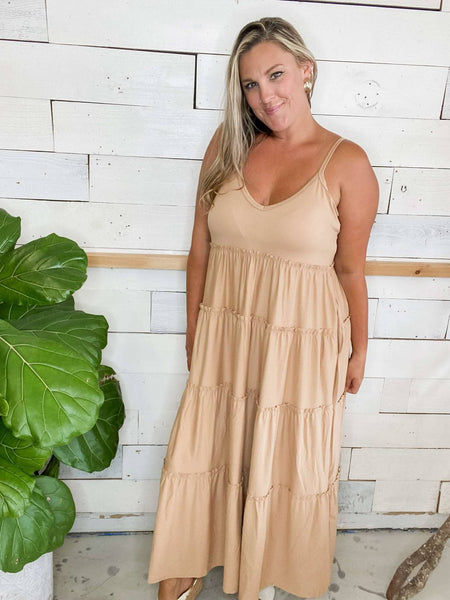 Embrace the Day Dress w/ Pockets Brush