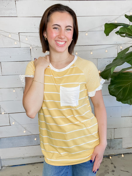 Flutter Butter Pocket Tee