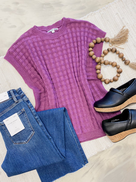 Michelle Mae Kelly Top in Plum