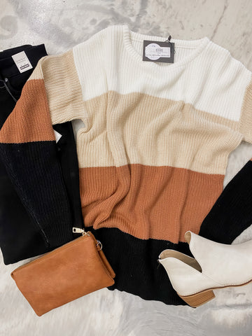Ampersand Ave Paige Sweater in Fawn