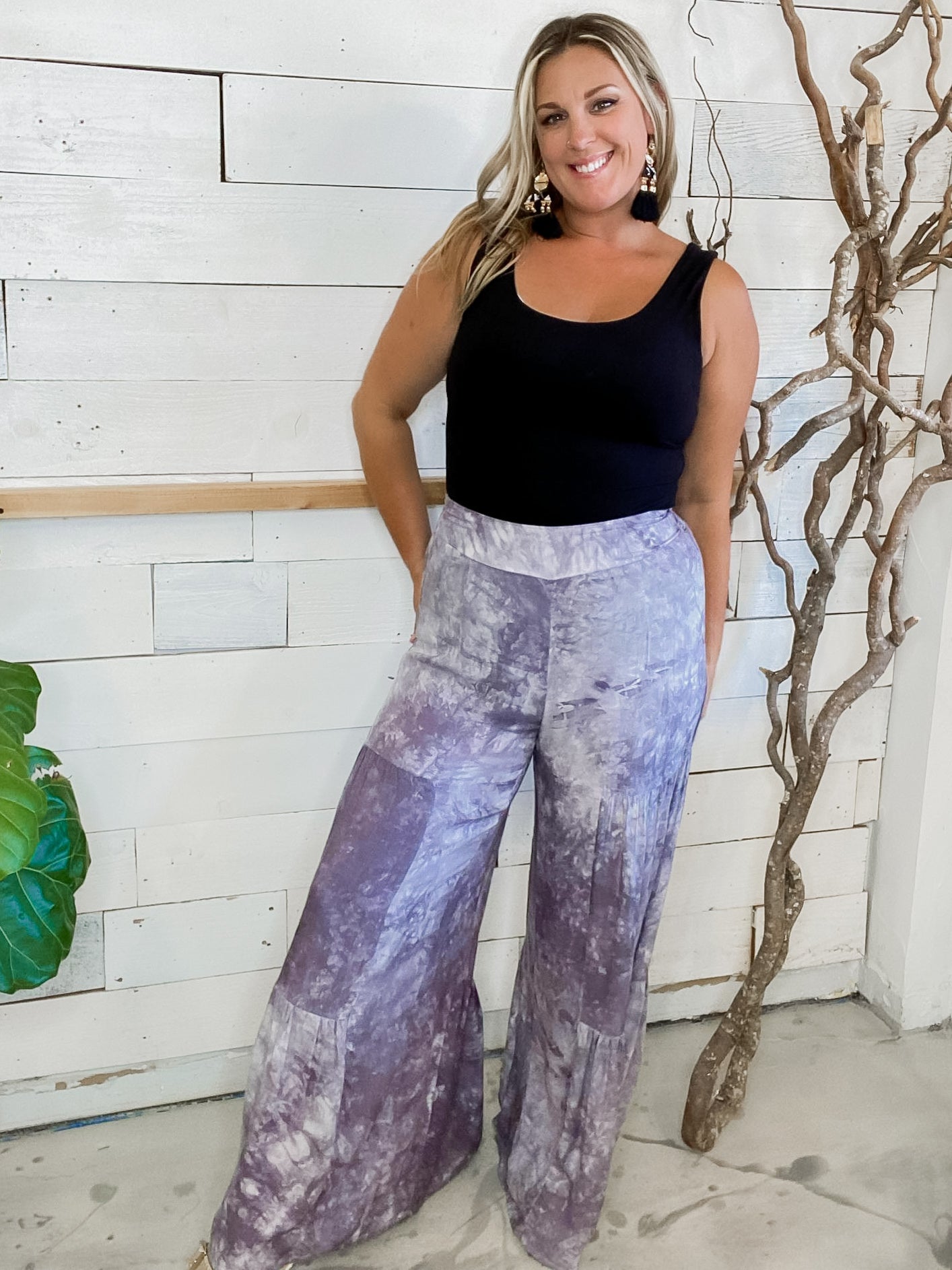 Tiered Tie Dye Pants