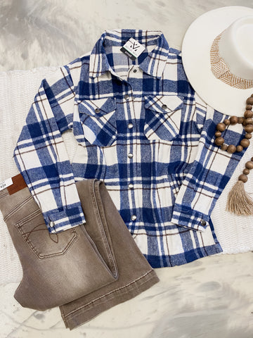 Michelle Mae Norah Plaid Shacket
