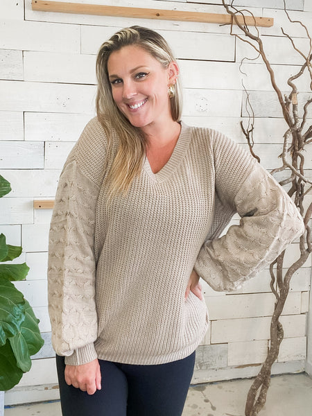 Michelle Mae Talina Textured Sweater