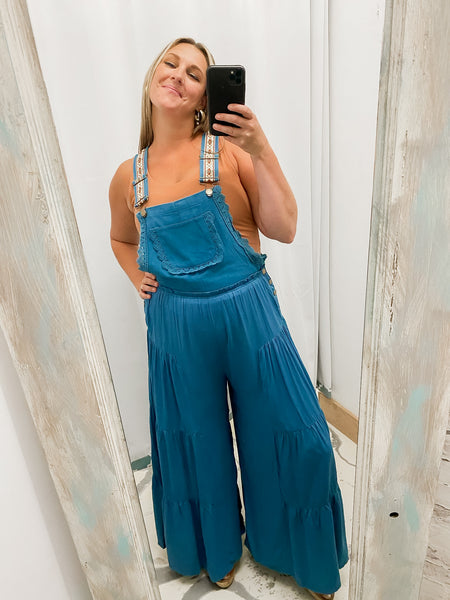Trimming Lace Overalls