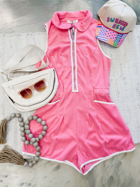 Livin the Era Romper Pink