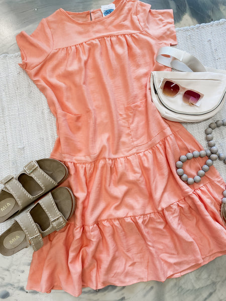 Babydoll Linen Pocket Dress