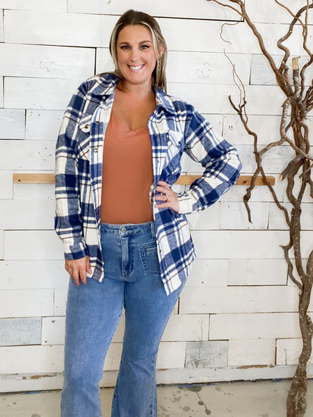 Michelle Mae Norah Plaid Shacket