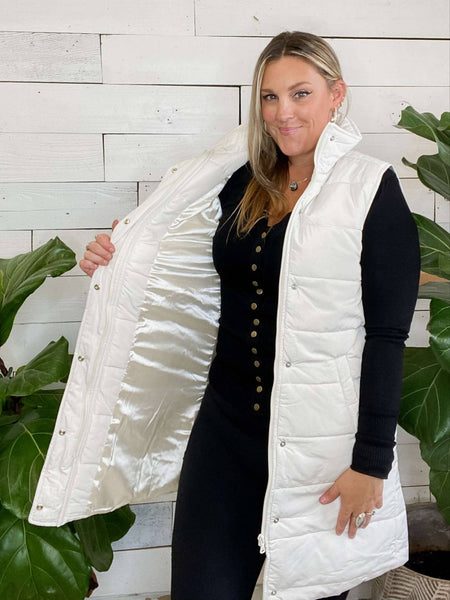 Michelle Mae Harlow Vest in Ivory
