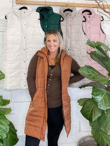 Michelle Mae Harlow Vest in Cinnamon