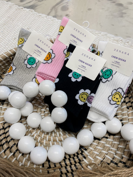 Crew Smiley Socks