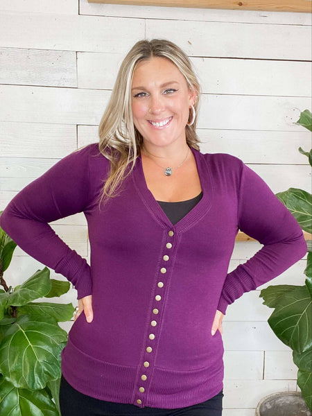 Basic Button Cardigan Fall Edition