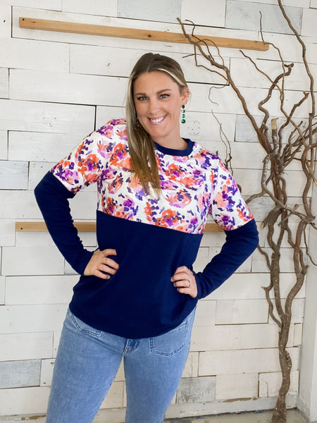 Michelle Mae Natalie Pullover in Autumn Purple