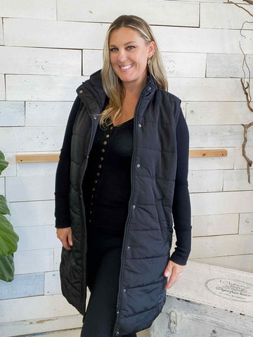 Michelle Mae Harlow Vest in Black