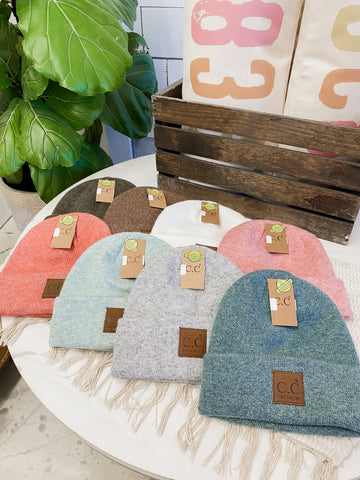 CC Beanie Leather Patch