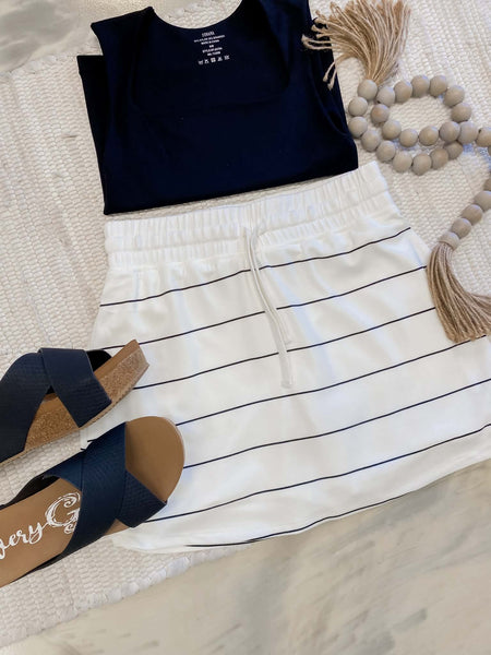 Rae Mode Modal Stripe Skort