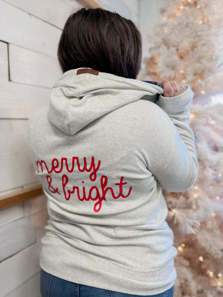 Ampersand Ave FullZip Merry & Bright