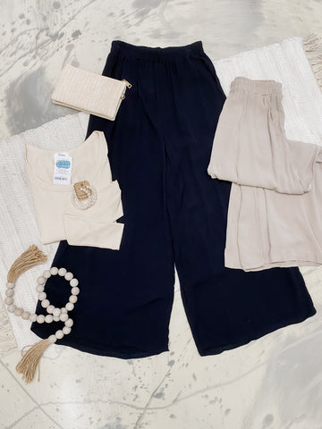 Woven Wide Leg Pants