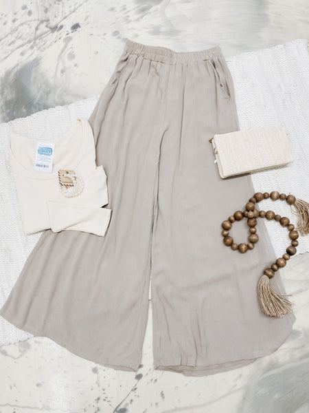 Woven Wide Leg Pants