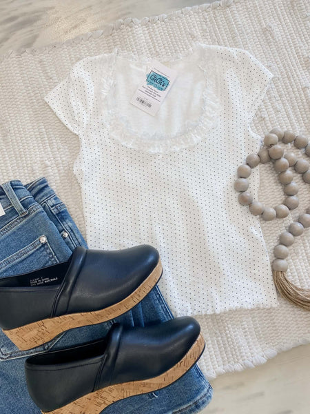 Polka Dot Lace Trim