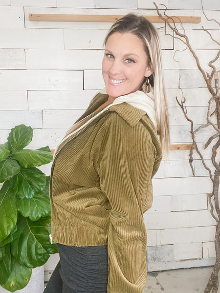 Corduroy Moss Jacket