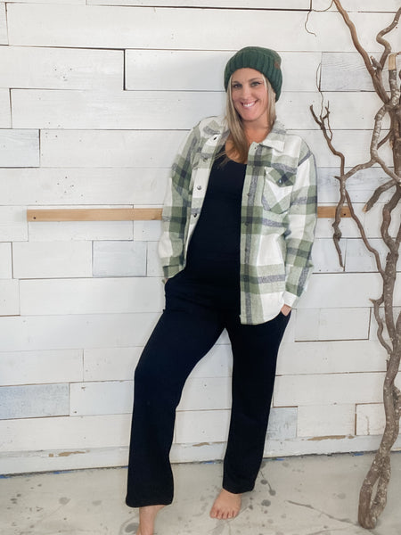 Michelle Mae Scuba Ankle Bottoms in Black