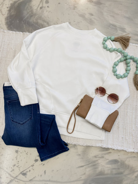 Summer Scuba Side Slit In Ivory