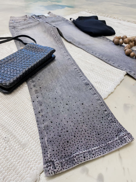 Black Out Friday Judy Blue HW Rhinestones Straight