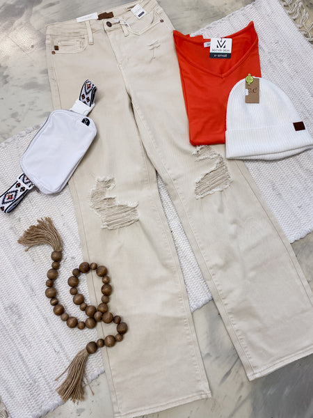 Black Out Friday Judy Blue HW Garment Dyed Destroy 90's Straight