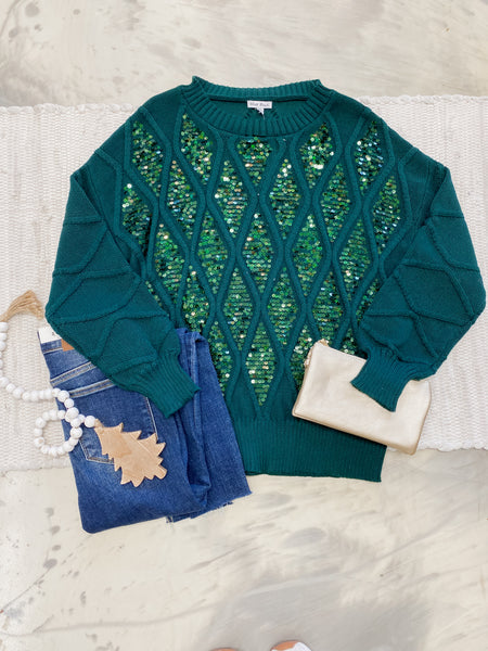 Galore Green Sweater